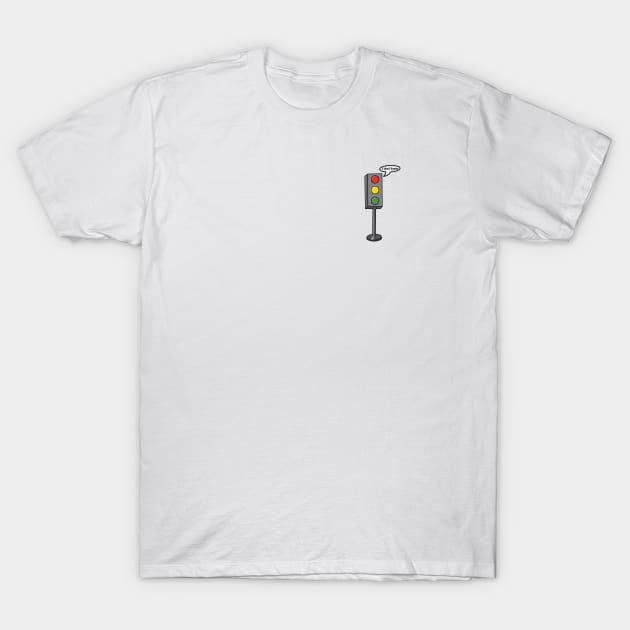 death by a thousand cuts traffic light T-Shirt by kennaplate